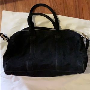 SEZANE Leather mini duffel bag
